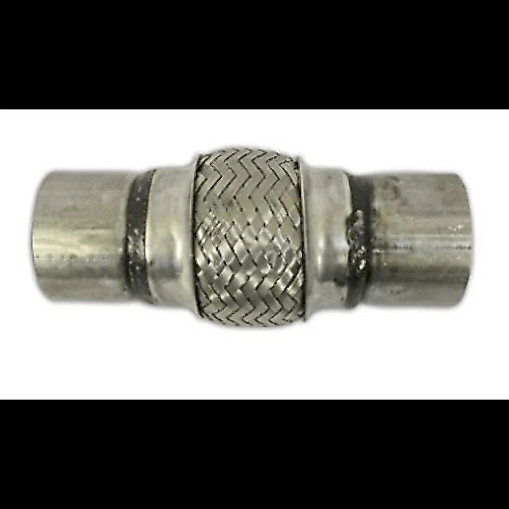 Flex Pipe 2.5 x 4 w Ends Stainless Steel Double Braided